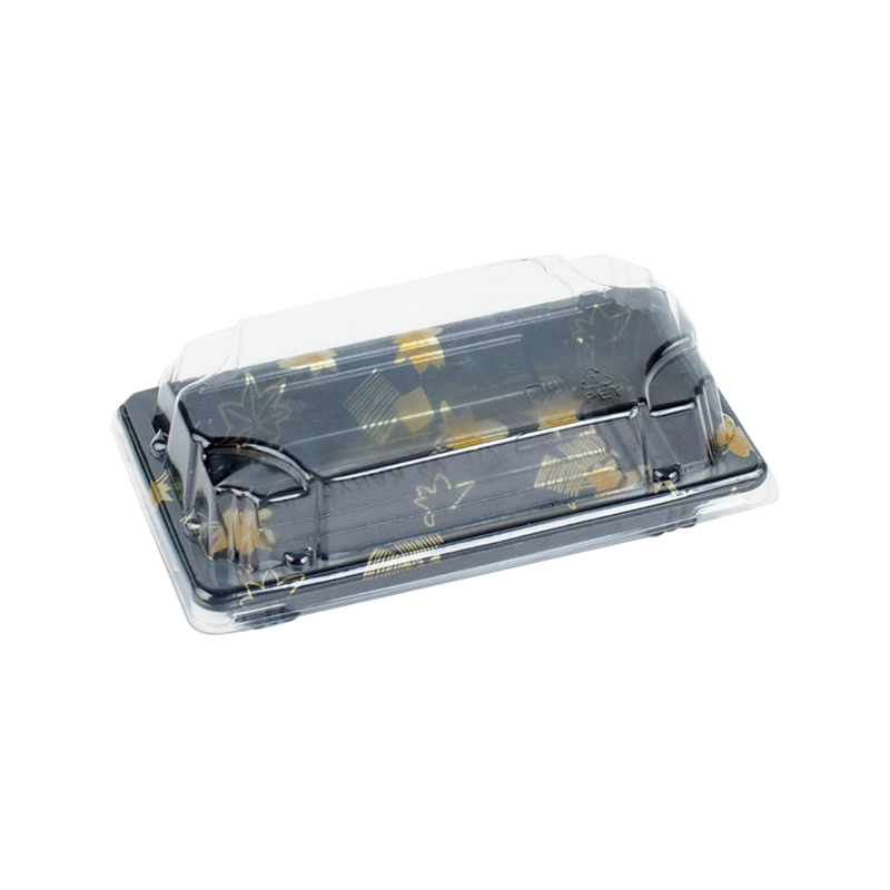 Nedbrydeligt sort plastik festfad