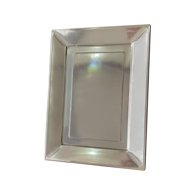 Engangs PS sølv madbakke