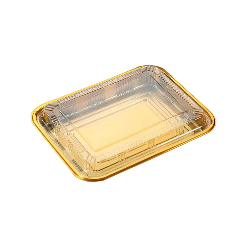 Gylden japansk sushiboks til engangsbrug