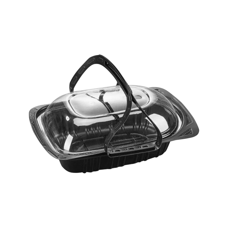 Håndholdt engangsbeholder til stegt kylling i plast