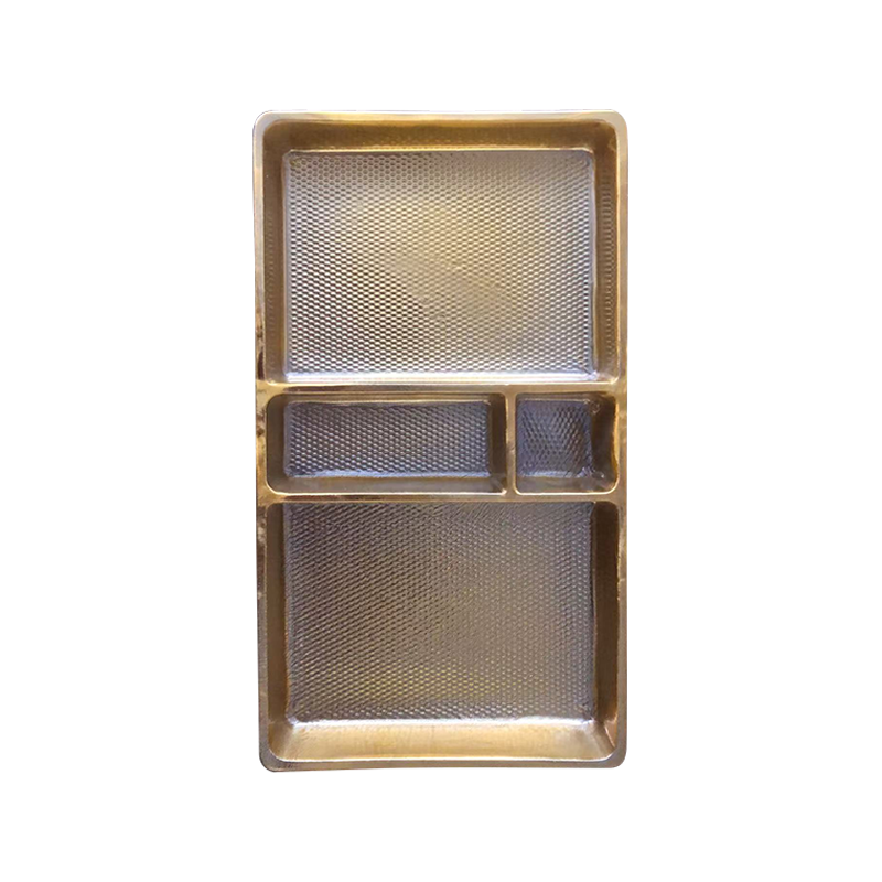 Engangs semi-gennemsigtig slik emballagebakke