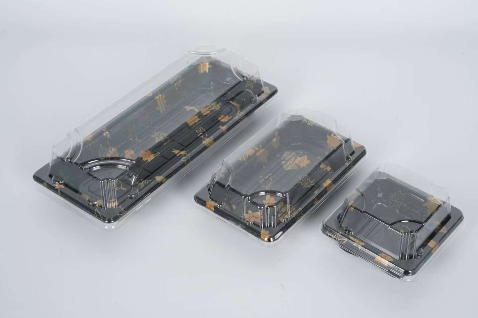 Engangs plast PP materiale sushi madbakke Box 