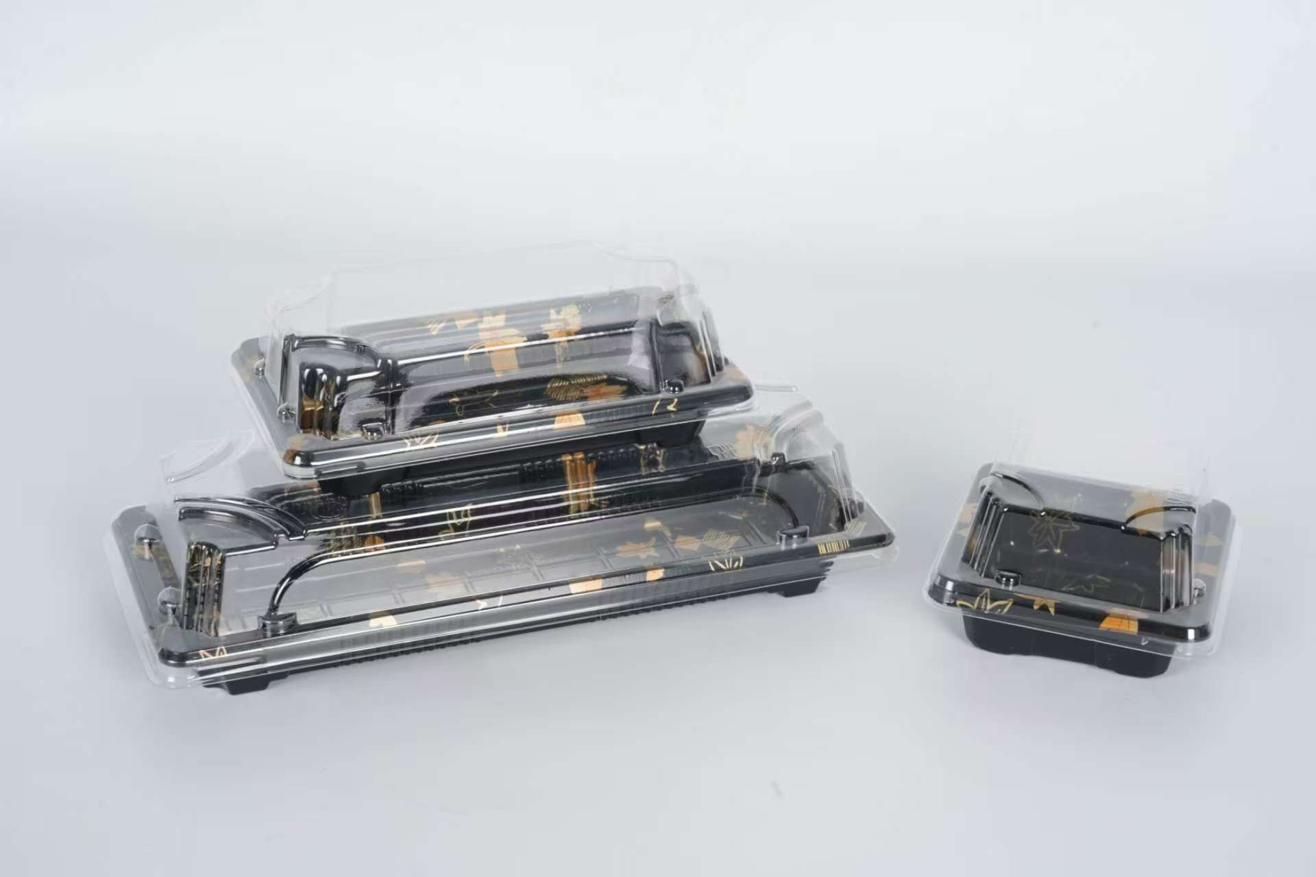 Engangs plast PP materiale sushi madbakke Box 