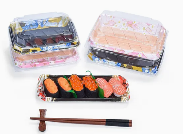 Engangs plastik sushi madbakke 