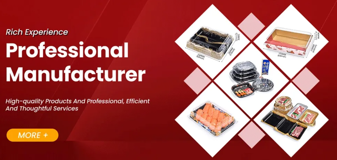 Engangs plastik sushi madbakke 